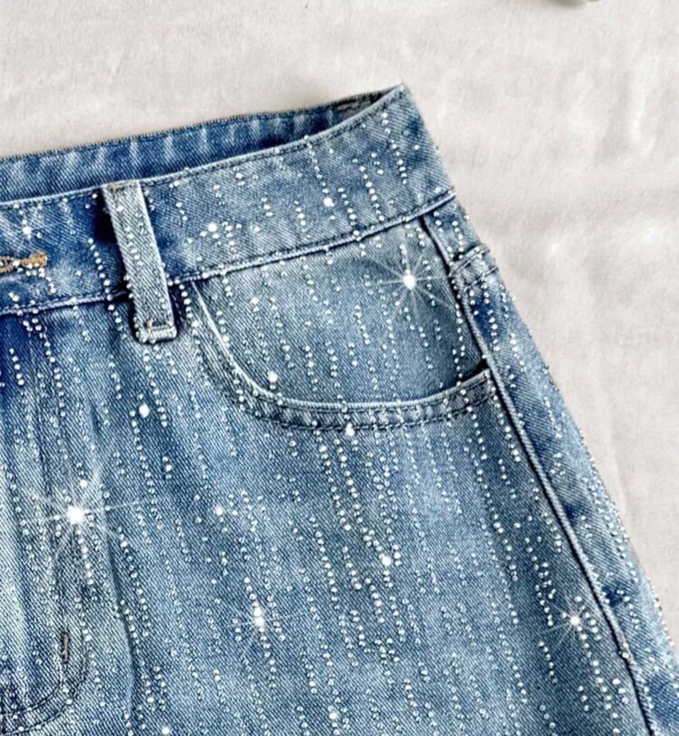 Viana Bedazzled Mini Skirt✨