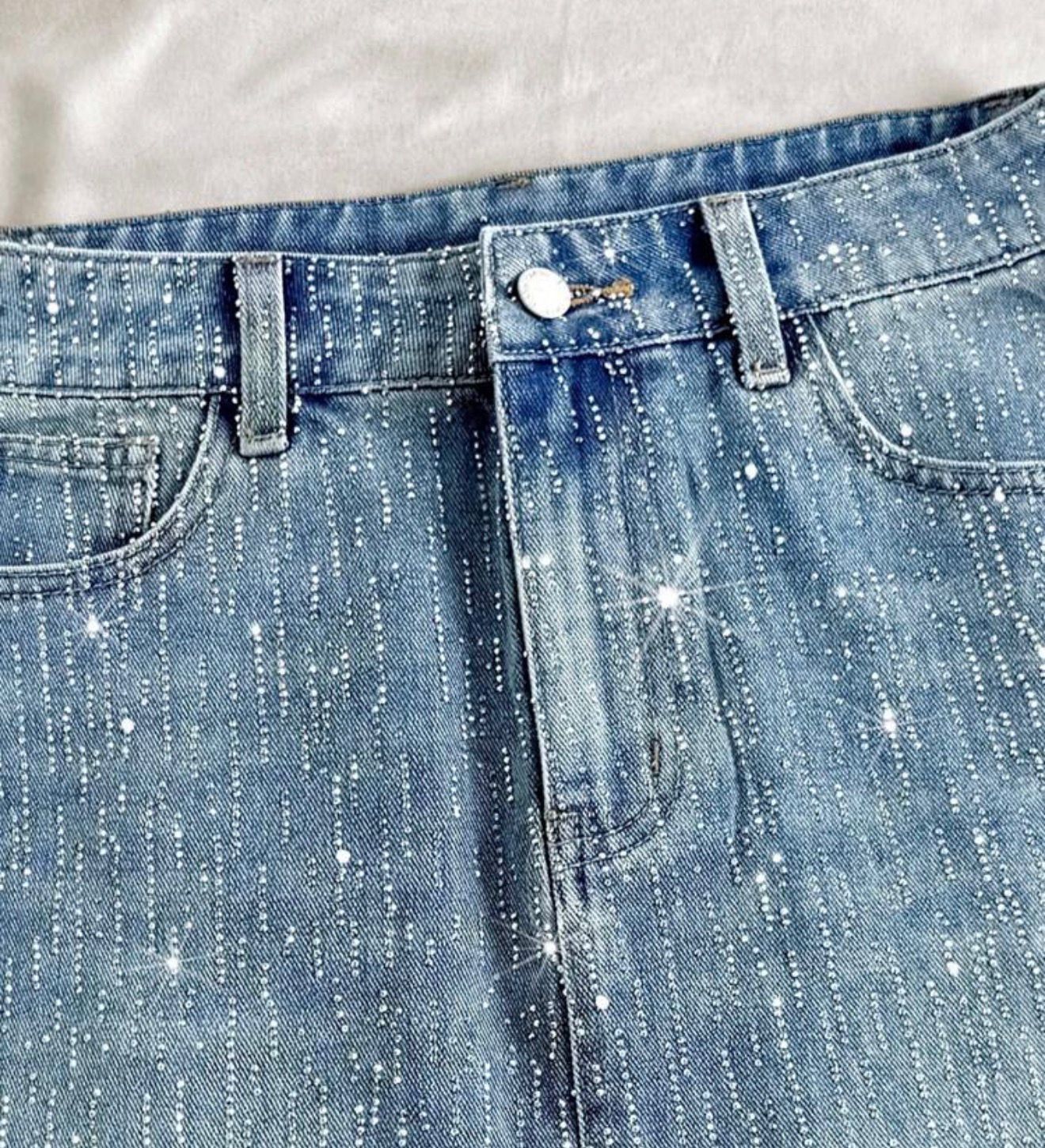 Viana Bedazzled Mini Skirt✨
