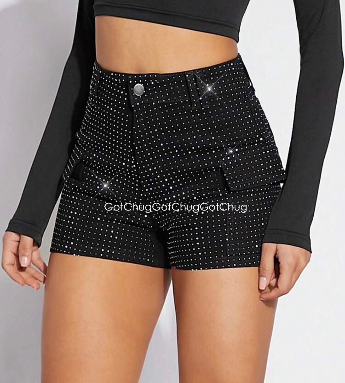 Cassey Bedazzled Shorts ✨