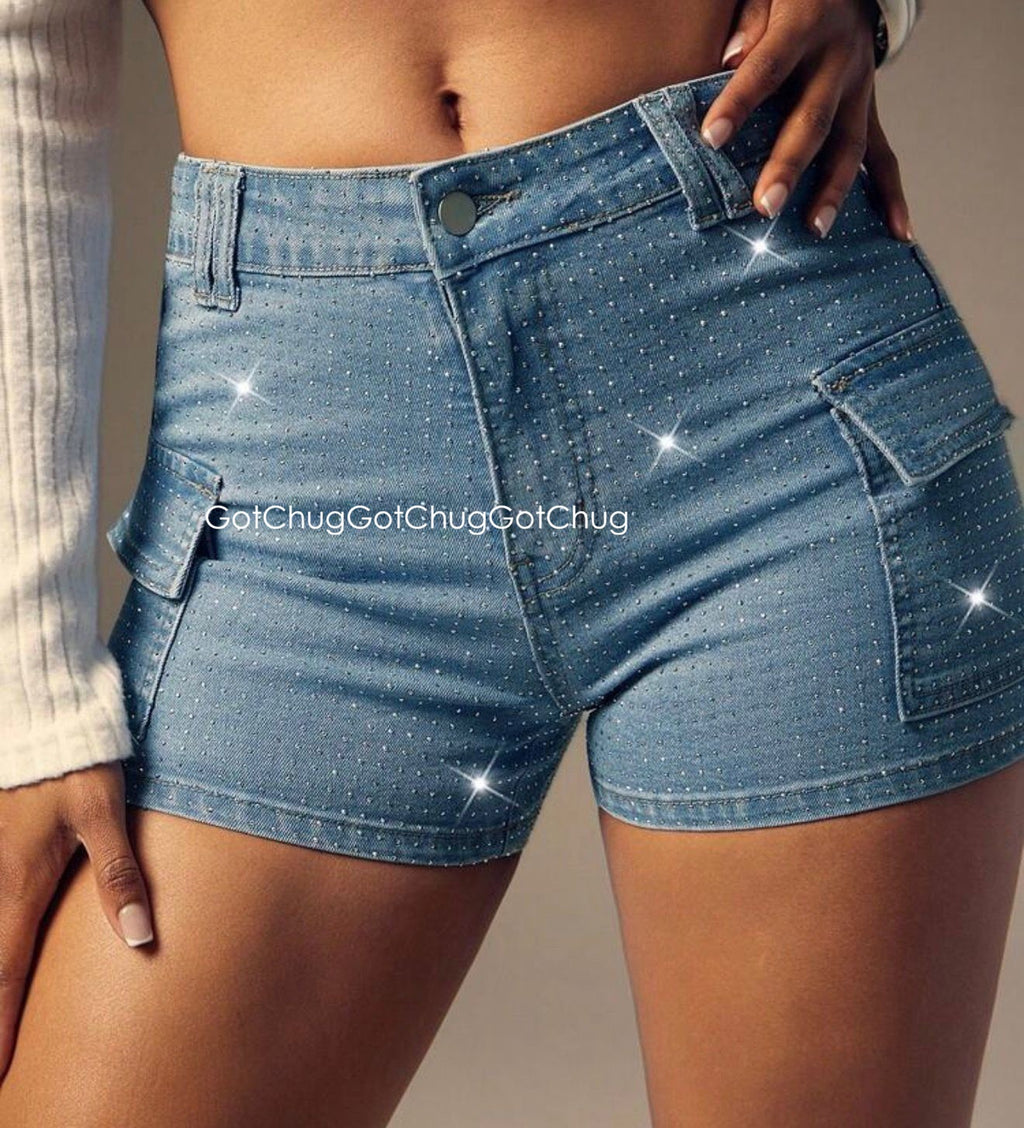 Cassey Bedazzled Shorts ✨