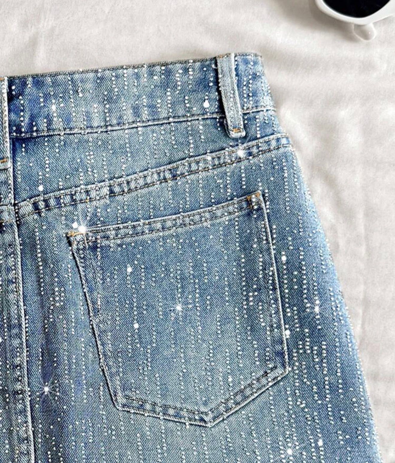 Viana Bedazzled Mini Skirt✨